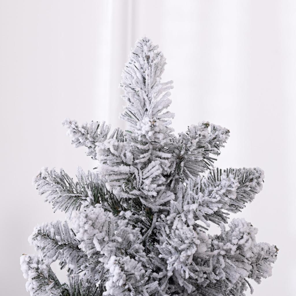 Christmas Tree 180 cm, LED Light Chain, Artificial, Flame-Retardant, Metal Base, Green