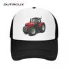 Sorte grafiske traktorer Landbruk Farm-Machine Equipt Bottoming 2023 Sommer Netting Baseball Cap Solhatt Pustende hatter Casquette