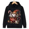 Comfortable Autumn Winter Sweatshirts Christmas Cartoon Fashion Santa Claus Printed Clothes Children's Clothing Boys Girls Hoodies