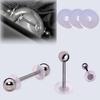 Pack of 100 Clear Disc Pads Set Earrings Back Stopper Earlobe Support Patches