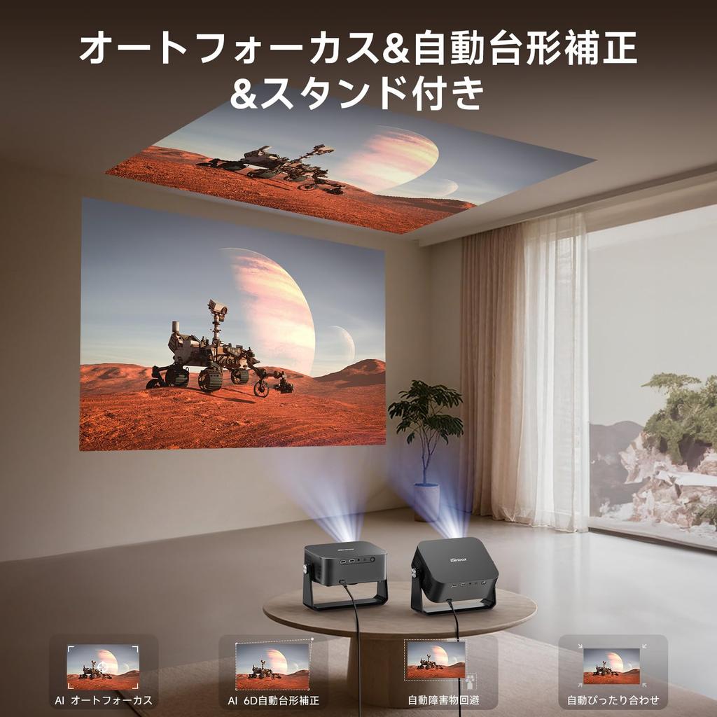 iSinbox 2025 Compact Ceiling Projector with 1200 ASNI High 1080P 4K 6D 6P Automatic Keystone Bidirectional Bluetooth Large Portable for Living