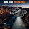 For DJI Neo 2 STARTRC LED Light Heightened Landing Gear Training Rack (Black)