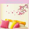 High-quality 3d Room Peach Blossom Flower Butterfly Wall Stickers For Stunning Home Decor
