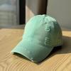 Korean-style personalized ripped baseball cap with frayed edges, super cool soft-top duckbill cap, fashionable casual trendy brand couple's baseball