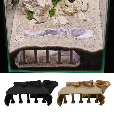 Römische Säule Aquarium Tunnel unter Kies Höhlentunnel Aquarium Dekoration Fisch- und Garnelenversteck