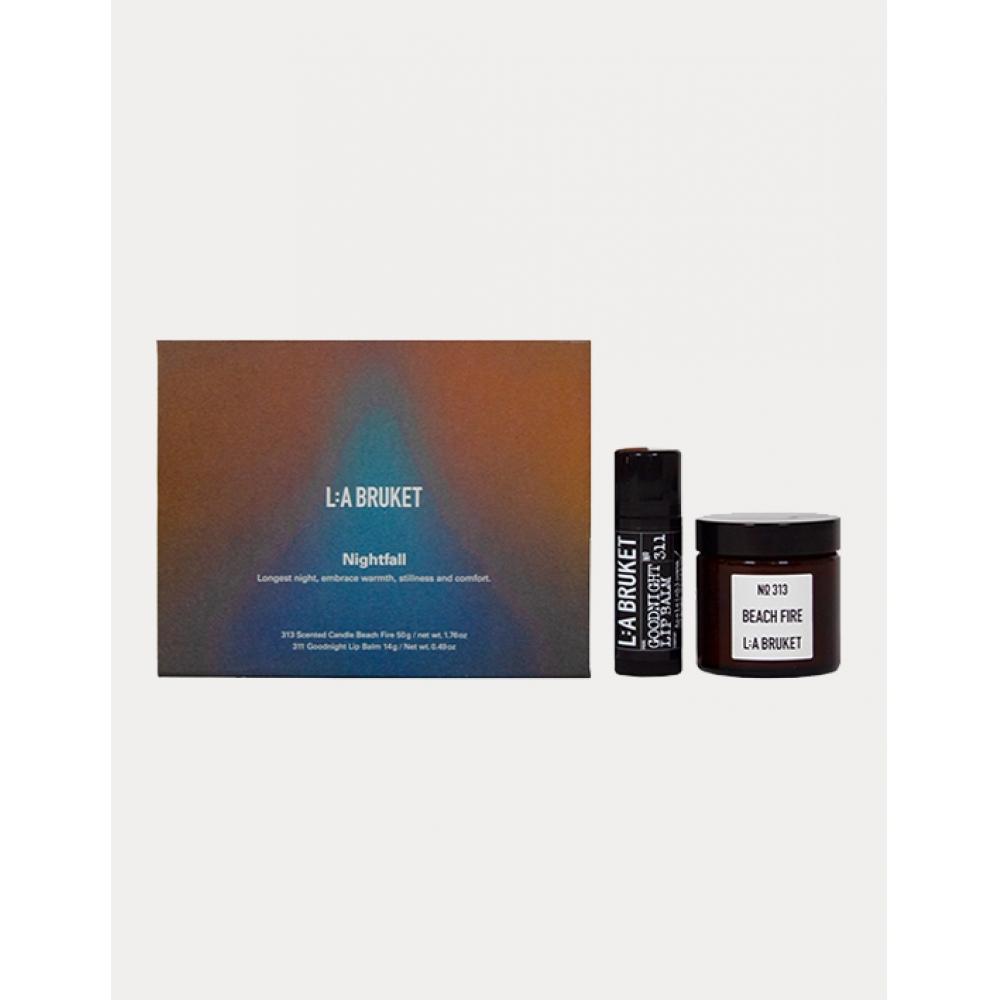 

Labourquette Midwinter Nightfall Kit Mini Candle 50g Beach Fire+goodnight Lip Balm + Free Shopping Bag