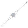 Les Trésors De Lily [Q0561] - Silver Bracelet 'Boho' Turquoise Silver (rhodium-plated) - 20x20 Mm