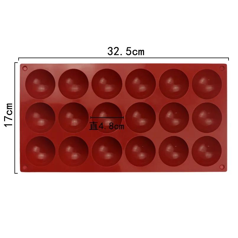 Multi-Cavity Silicone Mold for Mooncakes Chocolate Mousse Cake Filling Semi-Sphere Baking Decorations DIY Dessert Making