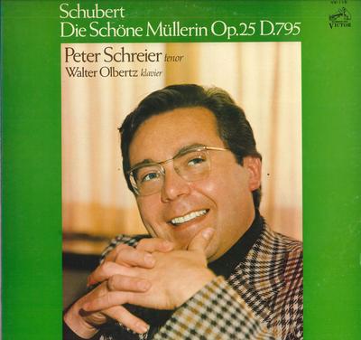 LP Record PETER SCHREIER, WALTER OLBERTZ - Schubert: Die Schone Mullerin Op. 2 VX115 VICTOR Japan Classical Used