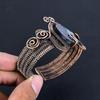Abalone Shell Bangle 999 Copper Wire Wrapped Jewelry, Handmade Gemstone Bangle Jewelry, For Wedding Gift