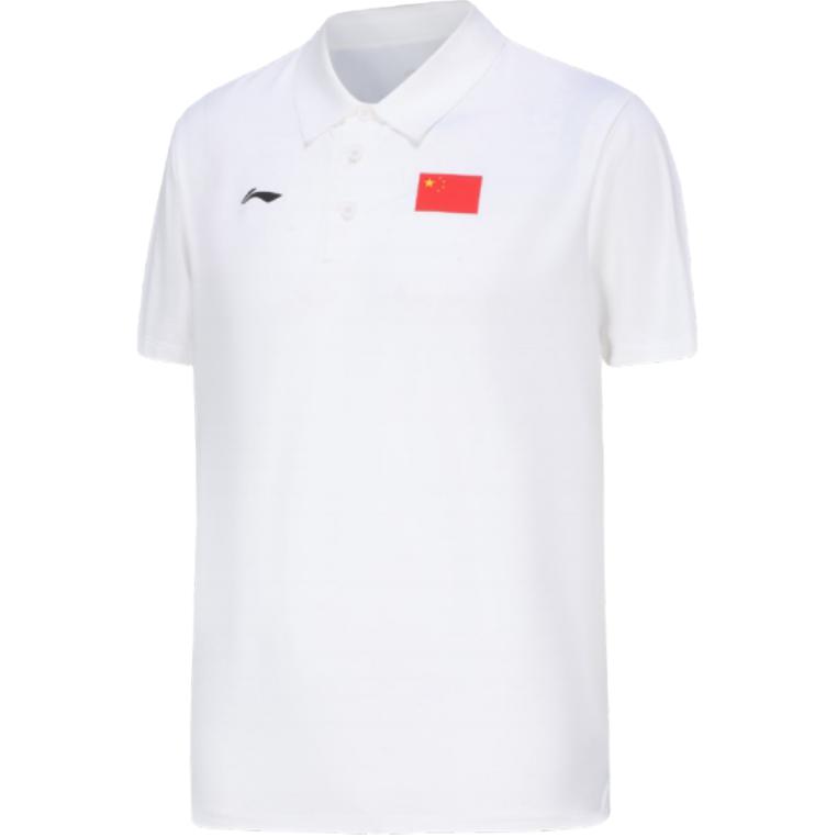 

Li-Ning Мягкая Удобная Дышащая Универсальная Повседневная Футболка-поло с коротким рукавом Мужские топы Стандартный-Белый APLU069-2 M