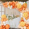 Orange Balloon Chain Set Wedding Wall Decoration Background Arrangement Balloon Styling Ball Birthday Package