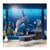 Photo Wallpaper Aquarium Underwater Dolphins Blue Mural Children's Room Living Room TV Background Wall Home Decor Fresco