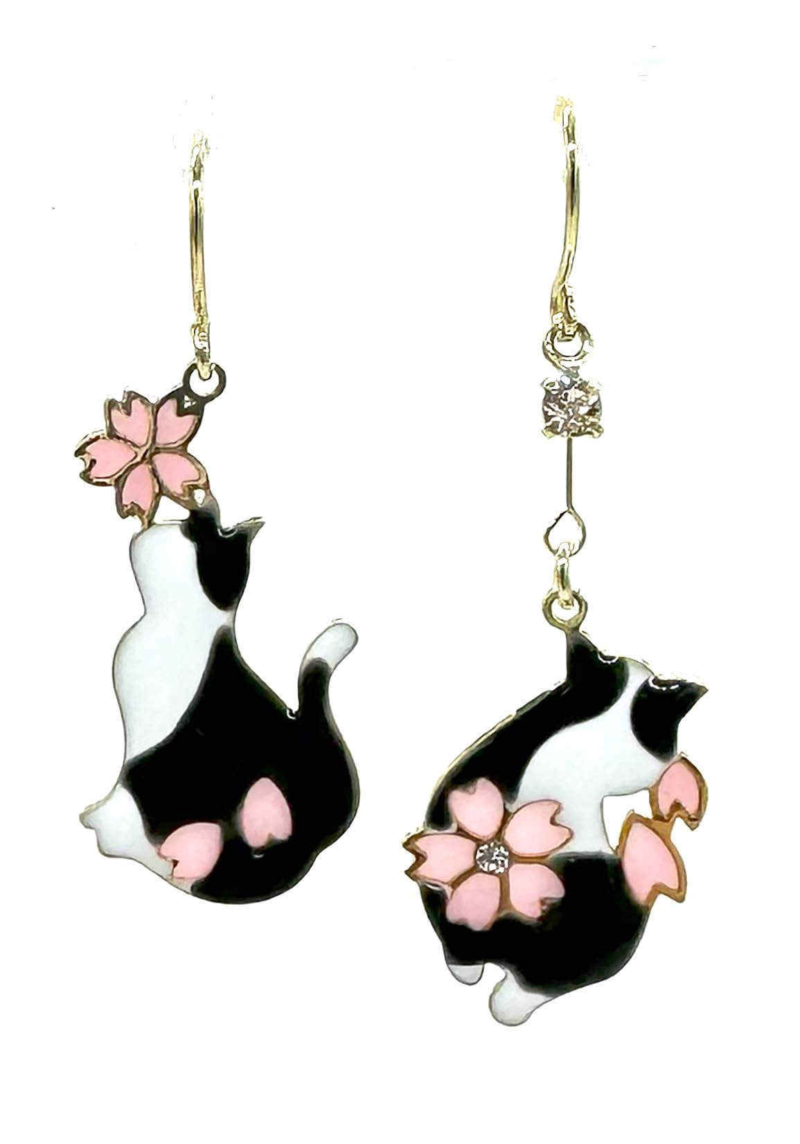 

Shop Titanium Japanese Cherry Blossom Asymmetrical Metal Made in Hachiware Cat acc25 hachi [Jewelry M] Women s Earrings, Post, Pattern, Accessories,