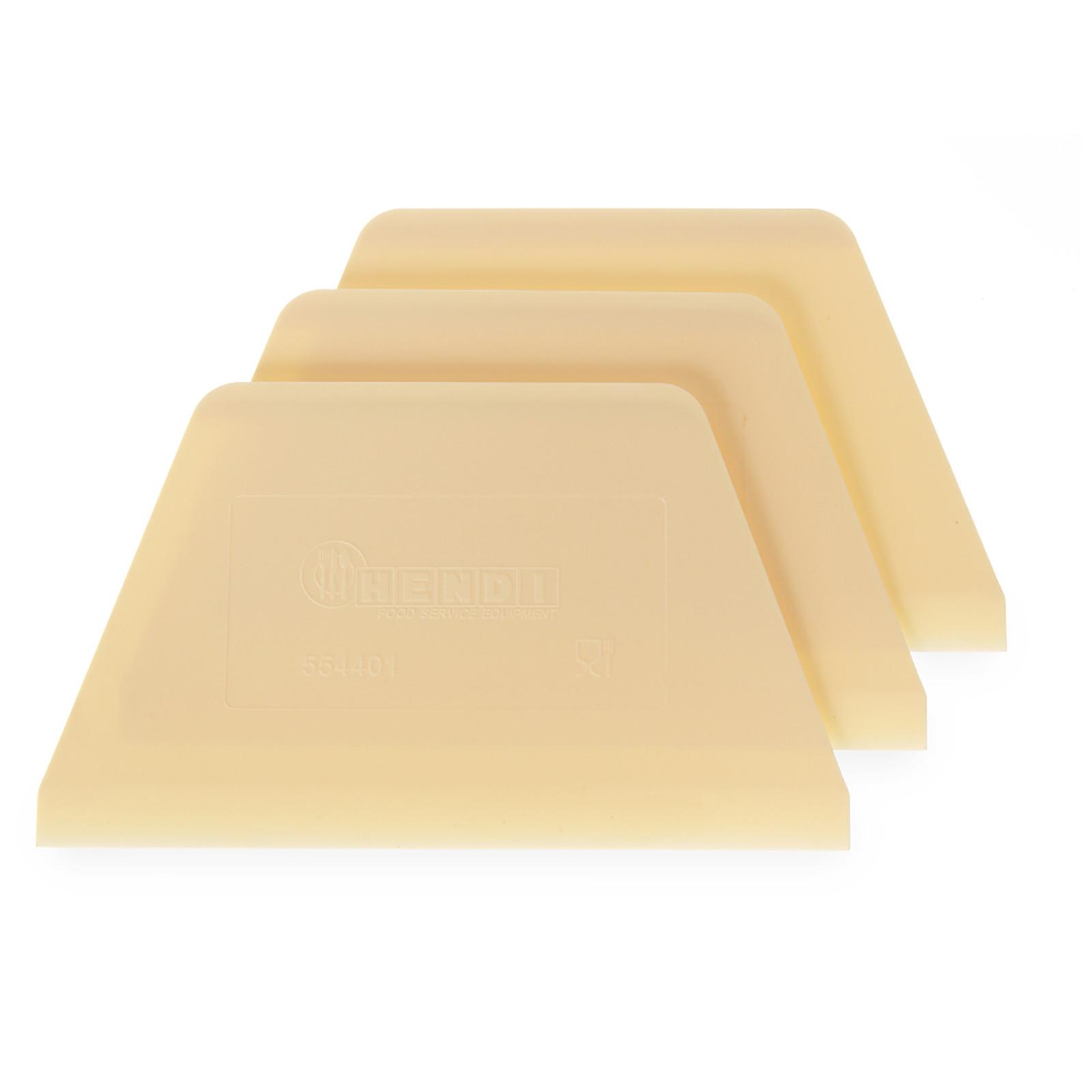 Trapezförmiger Teigschaber zum Portionieren von Teig, Set mit 3 Stück - Hendi 554432 3 Pieces