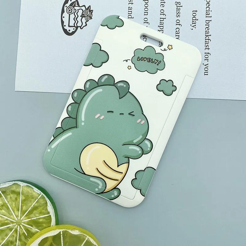 1 PCS Funny Cute Cartoon Card Cover ABS Plastic Document Protection Sleeve Campus Student Bus Card Card Holder