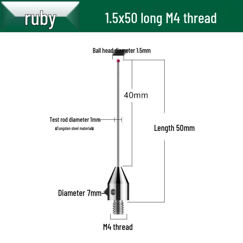 

Aokewen M4 Ruby Ball CMM Probe Stylus