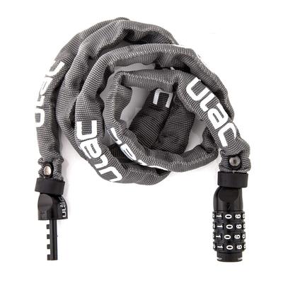 ULAC 52ND Street Neo Chain Lock Resettable Combination Bicycle Lock Combo, 4-Digit Anti-Theft (Gray)