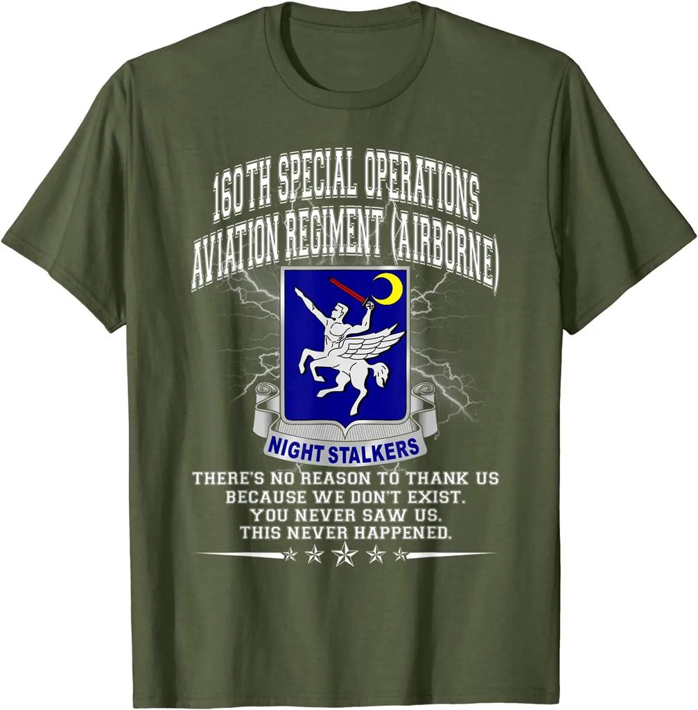 160th Special Operations Aviation RegiUnisext Unisex TShirt Short Sleeve Casual 100 Cotton ONeck Summer TShirt