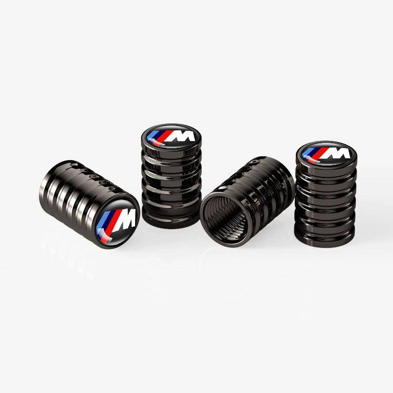  4Pcs Metal Car Wheel Tire Valve Air Stem Cap for BMW M Performance E36 E46 E90 E60 F10 F30 E39 F20 E87 E92 G30 X5 E70 E91 G20 X1 TCFJN1 
