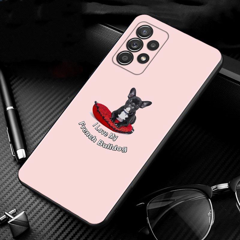 Silicone Case For Samsung Galaxy A51 A12 A21s A71 A52 A31 A32 A02s A72 A11 A41 A22 A01 A51 5G A02 F42 Cover French Bulldog