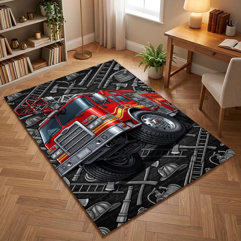 FireTruck (27) Office carpets suitable for living rooms bedrooms offices and kitchens a gift for modern home decor