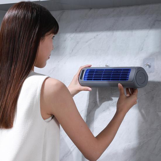 Portable Air Conditioner, High-Speed Quiet Desk Fan with 3 Speeds & Long Battery Life, Wall Mount Air Cooler for Bedroom Office Home