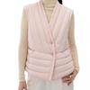 Womens V-Neck Down Vest Lightweight Warm Sleeveless Puffer Fall Winter Layering Casual Style