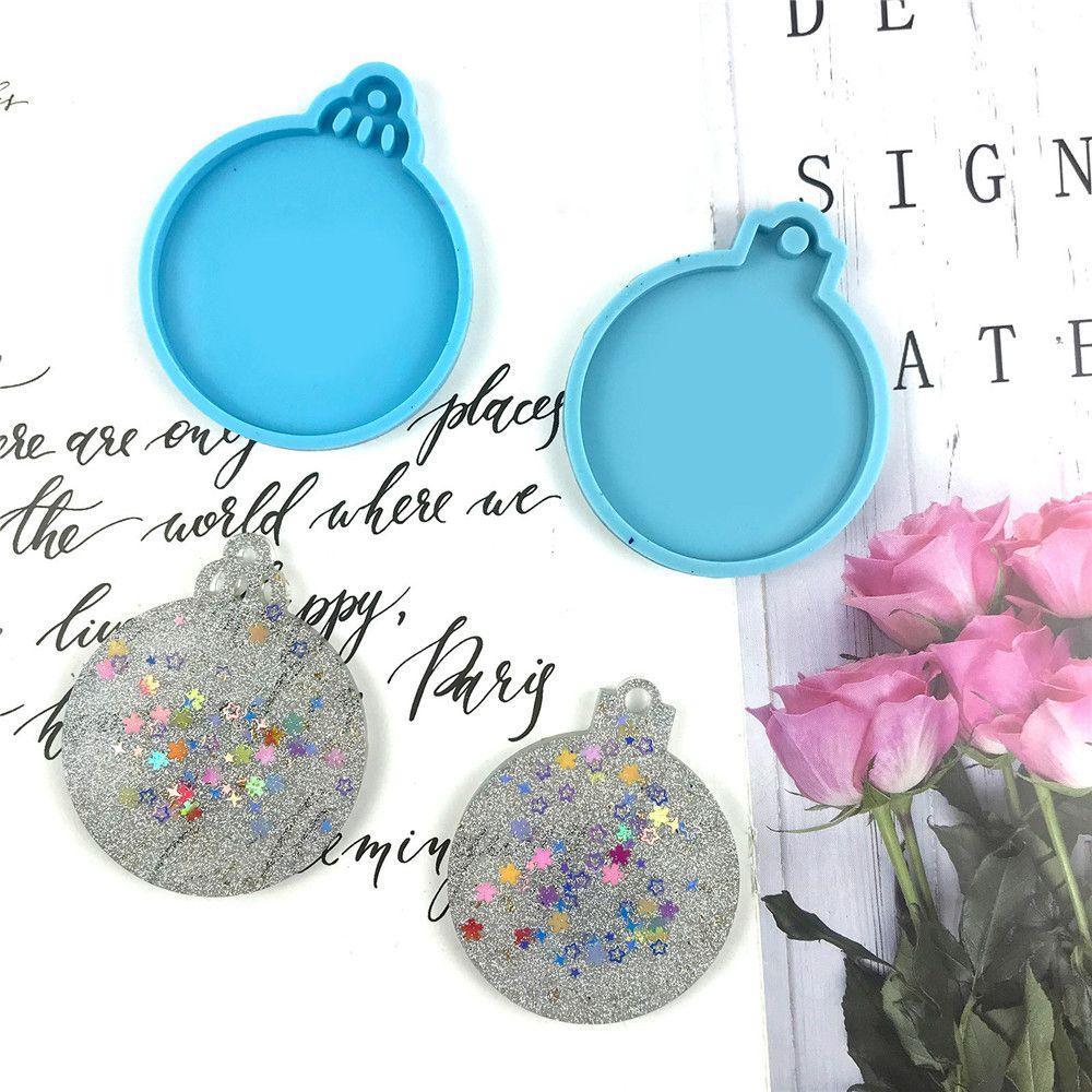 Candy Chocolate Cake Tools Silicone Moulds Christmas Ball Mold Keychain Molds Jewelry Making Tool