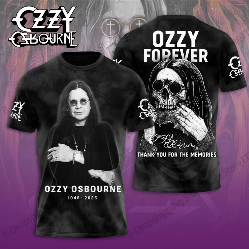 Men T-shirt Rock Band Ozzy Osbourne 3d Print T Shirt Tops Womens Sports Large Size Tops Tees Summer Tshirt Kids Clothes Street