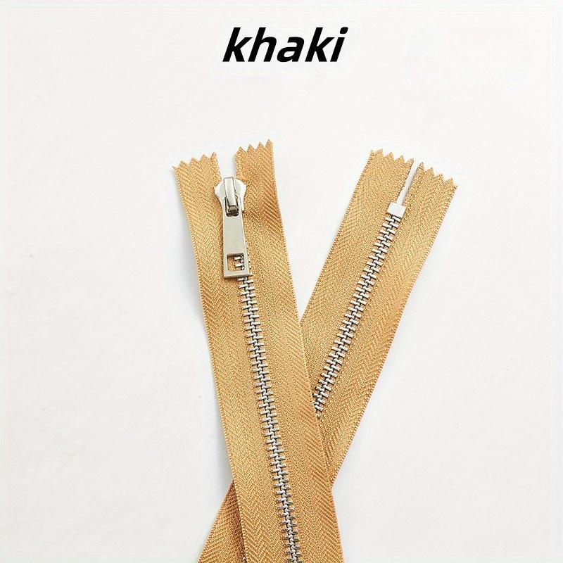 5pcs 15-30cm5# Metal zipper Silver teeth Titanium alloy Y teeth Smooth bag pocket leather bag zipper