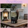 Garden Decor Owl Repeller With Moving Head For Bird And Rodent Deterrent In Yard