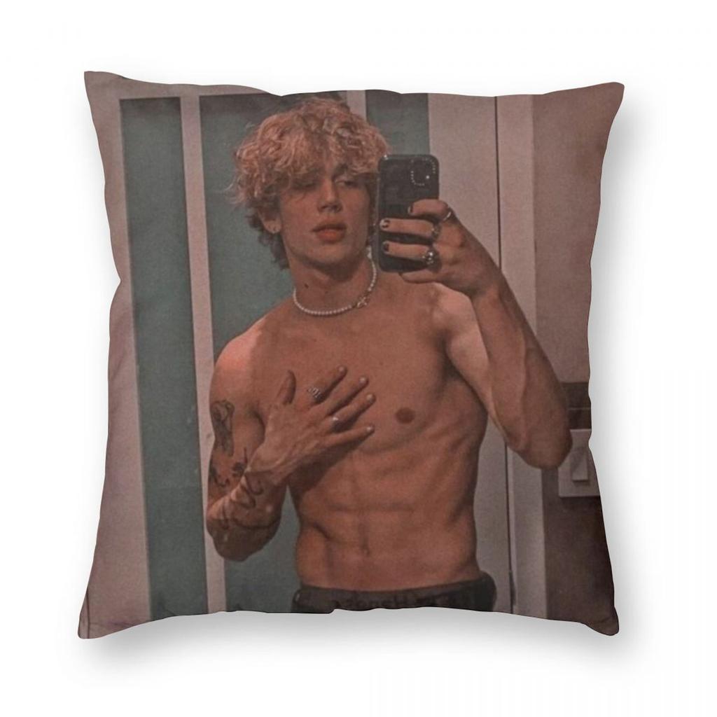 Vinnie Hacker Square Pillowcase Polyester Linen Velvet Pattern Zip Decorative Room Cushion Cover Wholesale