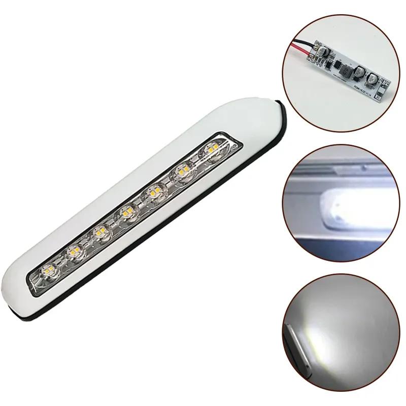 12V RV LED Awning Porch Light Waterproof Motorhome Caravan Van Camper Trailer Wall Lamps Light 6000K 8W White/warm White Led