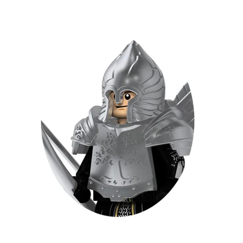 Medieval Military War Soldier Doll Building Block Spartan Soldier Crusader Roman Knight Weapon Sword Helmet Children's Toy Gifts