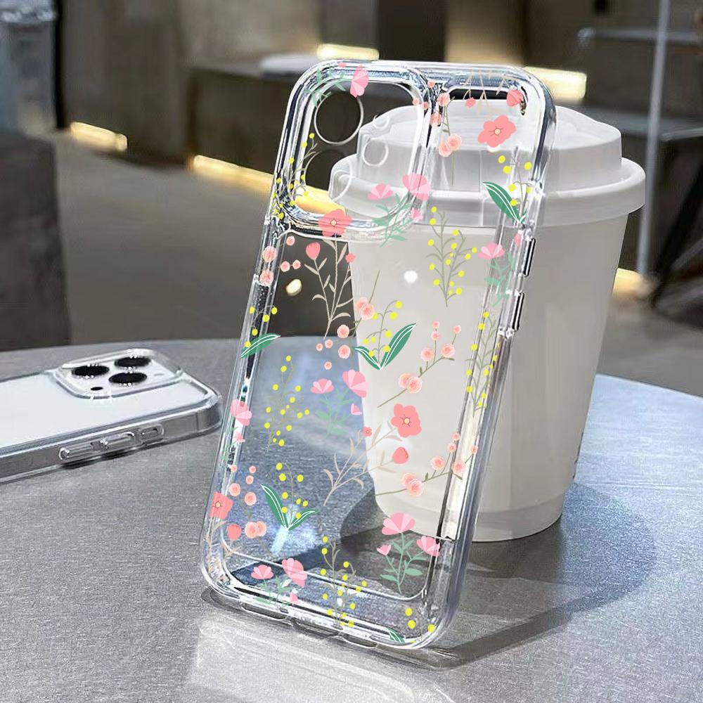 

Прозрачный чехол для телефона с синим цветком для IPhone 17 Air 16 Plus 15 14 13 12 11 Pro Max, прозрачная мягкая накладка, чехол 16 15 14 Plus Funda iphone 11 Pro