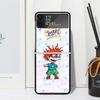 Cartoon R-Rugrat Phone Case For Samsung Galaxy Z Flip 7 Flip7 Zflip 6 Flip6 5 Flip5 4 Flip4 3 Flip3 5G Fundas Black Cover Galaxy