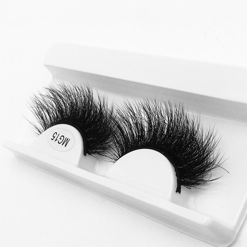 Evropské a americké 8d umělé řasy 1 pár simulace přírodních hustých kudrnatých naroubovaných řas