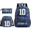 Lionel Messi · Peripheral Printed School Bag Three-Piece Pencil Case Shoulder Bag Backpack