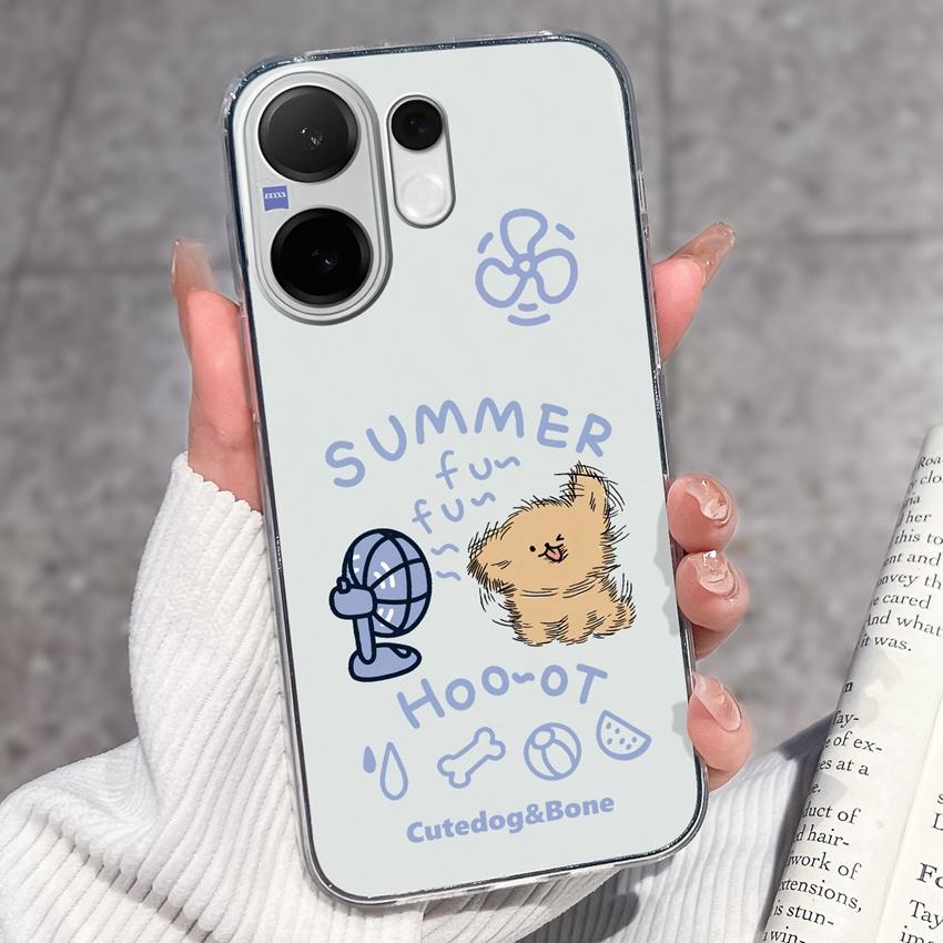 For Vivo V60 V50 V40 Lite V40e V30e V20 Pro SE Phone Case Beautiful Mountain Range Patterns Transparent TPU Anti Slip Soft Back Covers For Vivo Casing