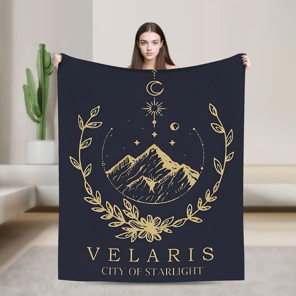 Soft Blanket Travel Office Velaris City of Starlight  Bedding Throws  Flannel Bedspread For Living Room Funny Sofa Bed Cover