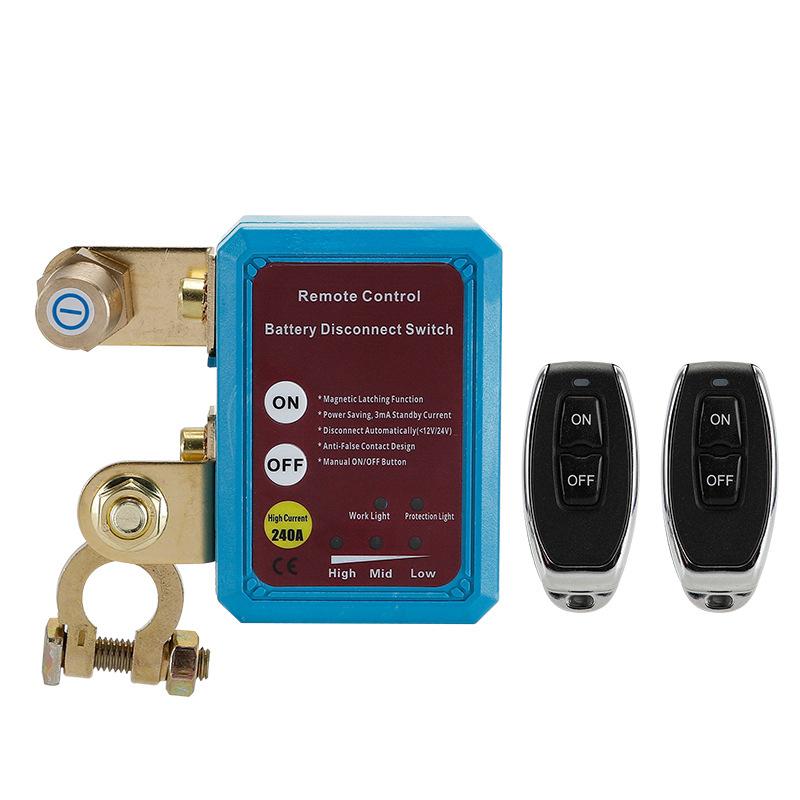 Automobile Battery Remote Disconnect Switch 12V Power Cut-off Switch Power Switch Anti-leakage Leakage Protection Device