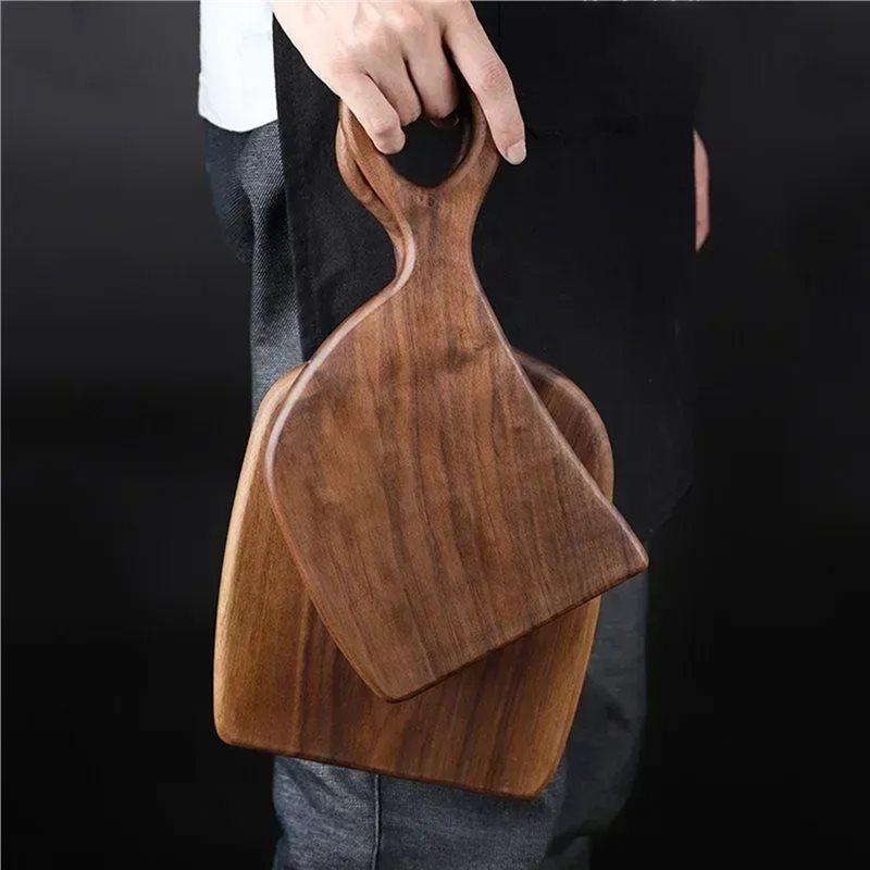 Vegetable Board Black Walnut, Wooden Steak Bread Tray Cutting Board Set, Solid Wood Cutting Board, Complementary Food Board