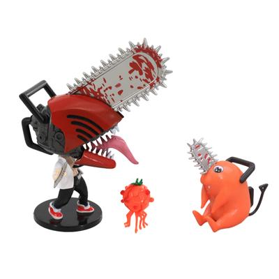 Neue Chainsaw Man Actionfigur Cartoon Anime Denji Q Edition Modell Statuen Spielzeug Kindergeschenk