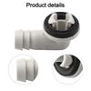 Plastic AC Drain Hose Connector Elbow With Rubber Seal For Ring For Durable And Secure Air Conditioner Drain Hose Water Flow