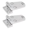 2pcs 316 Stainless Steel Marine Door Hinges Mirror Polishing Saltwater Corrosion Resistance with Integrated   for Yacht Boat Window Doors