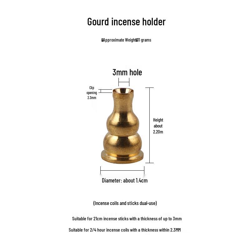Brass Multi-Style Incense Holder: Coil, Gourd, Nine-Hole, Water Drop, and Sitting Tray Burner.