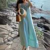 Suspender Neck Dress Children Summer Sanya Seaside Wear Holiday Beach Skirt High Sense Sleeveless Vest Skirt