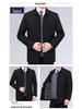 Men's Cotton Jacket: Spring/Autumn/Winter Casual Outerwear for Middle-Aged and Elderly, Loose Fit with Buttons for Dads.