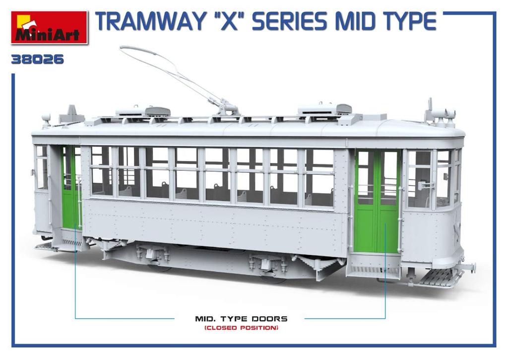 Miniart Scale X Series Tramway Plastic Model MA38026 1/35 Mid-Type